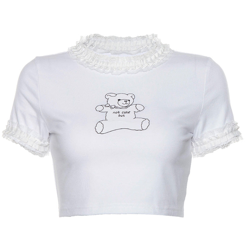 Bear lace t-shirt KF9298