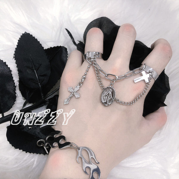 Unisex ring bracelet KF81219