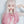 Pink gradient long curly wig KF81778