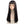 Black long straight wig KF81402