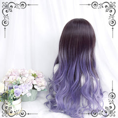 Purple gradient wig KF90172