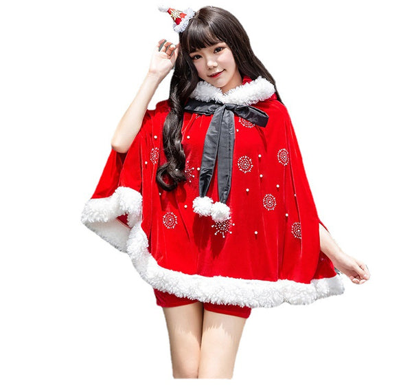 christmas hooded dress  KF83129