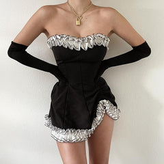 Fashion dress + hand sleeves KF82003