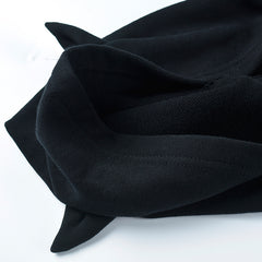 Black long hooded sweatshirt  KF30368