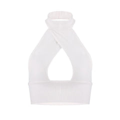 White openwork vest KF90589