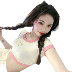 Cute short T -shirt  KF81134