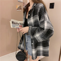 Vintage plaid shirt  KF90400