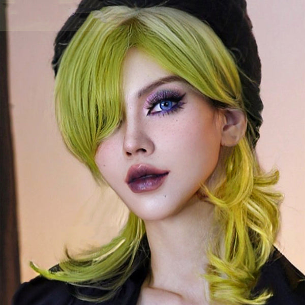 Harajuku green wig  KF83201