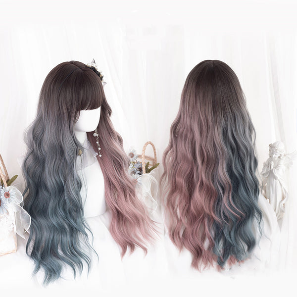 Lolita gradient long curly hair  KF82679