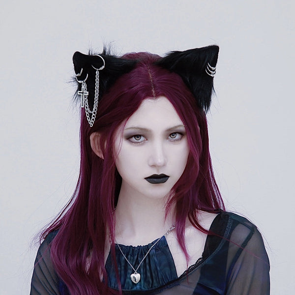 Harajuku cat ear hairpin   KF82408