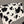 Cow black and white spots four-piece set KF82238