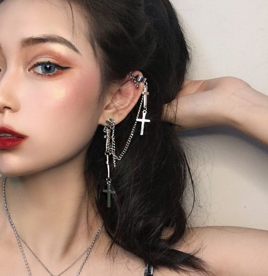 Cross earrings   KF81044