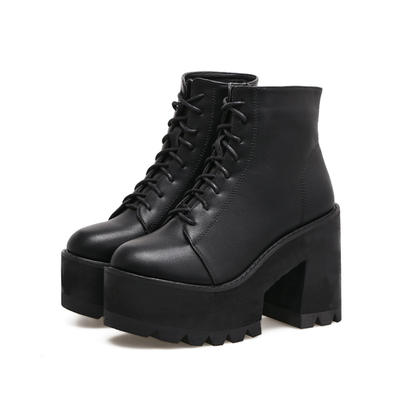 Harajuku Black Martin Boots KF9440