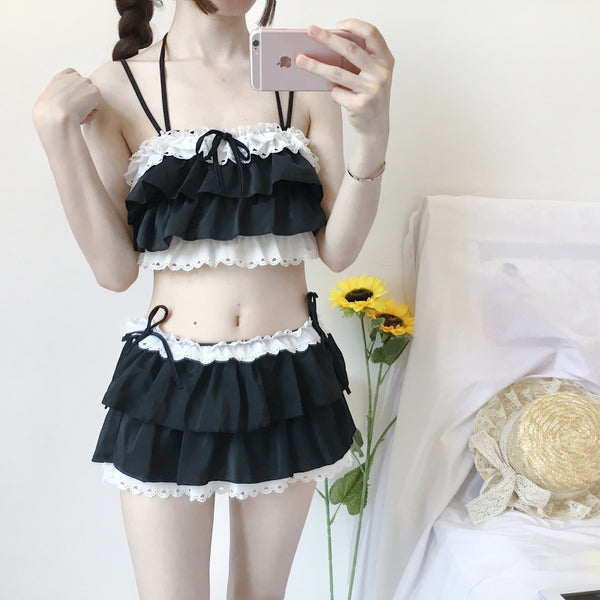 Two-piece swimsuit set KF81381