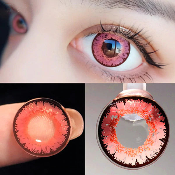 PINK CONTACT LENSES (TWO PIECE) KF21306
