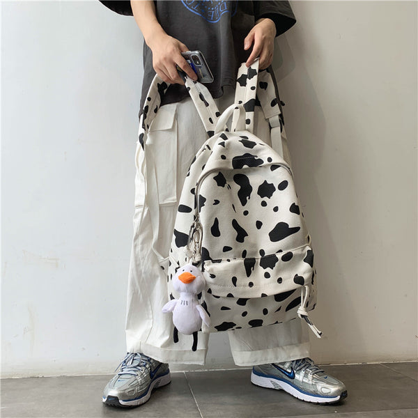 Ulzzang cow backpack KF81859