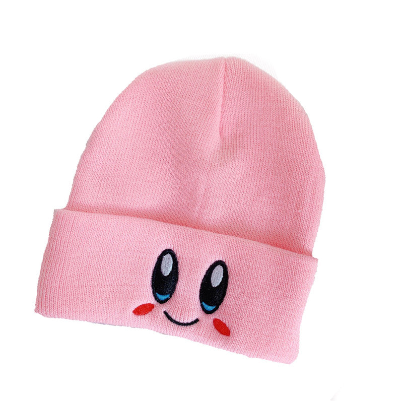 Pink woolen hat KF81701
