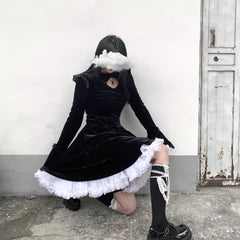 Dark punk dress KF81722