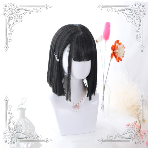 Medium long straight wig KF90753