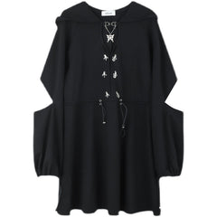 Black plus size dress KF82026