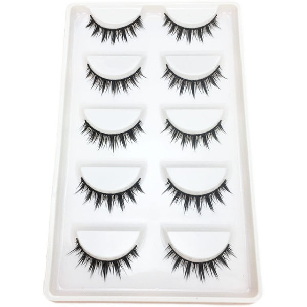 5 pairs of natural false eyelashes  KF83277