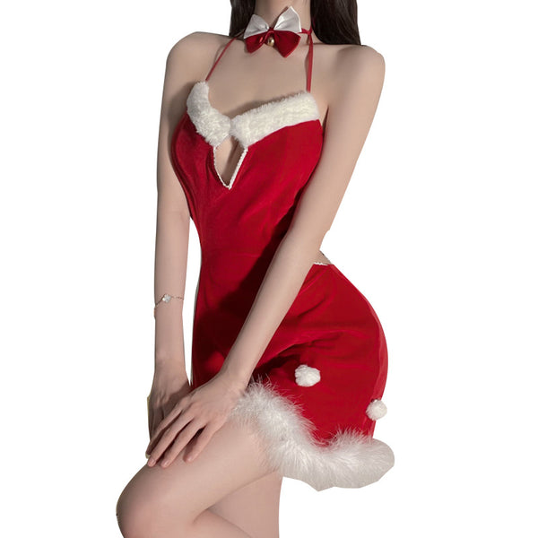 CHRISTMAS SUSPENDER NIGHTDRESS KF83135