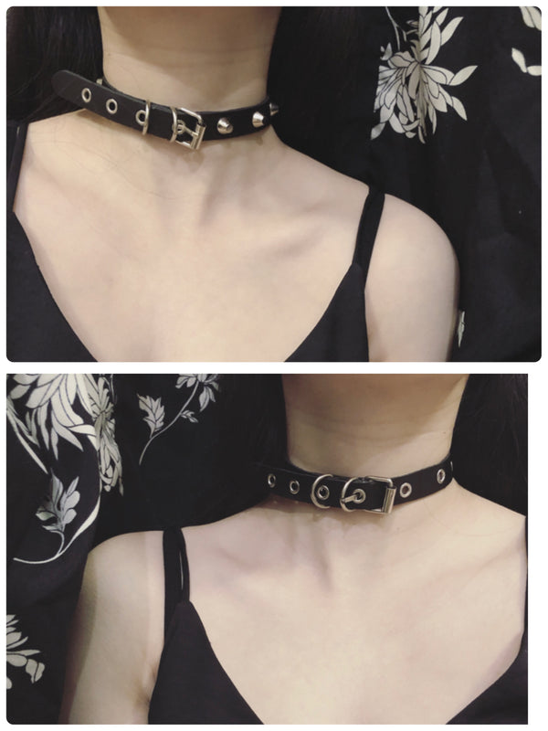 Dark punk choker   KF81128