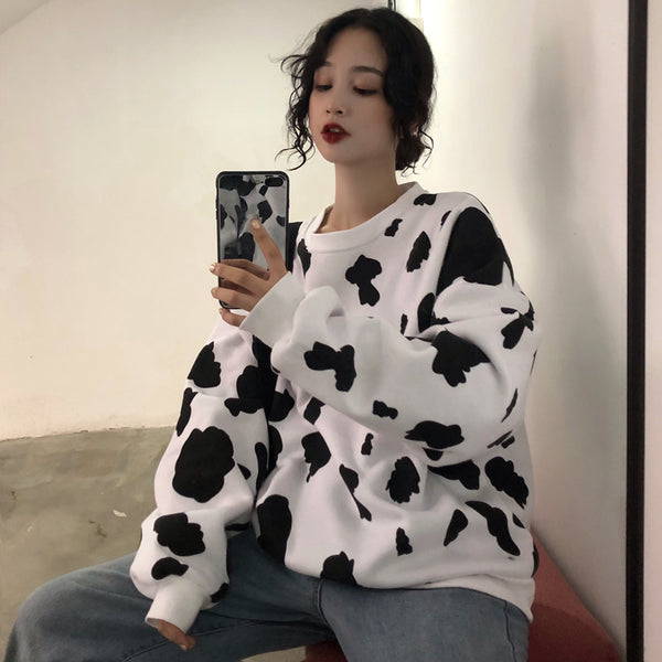 Ulzzang Cow Sweatshirt KF9209