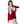 V-neck Red Christmas DRESS  (3-PIECE SET）  KF82467