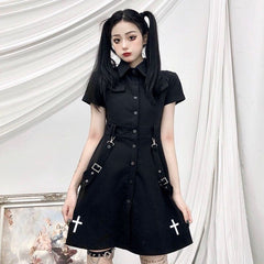 Dark punk  jk dress KF82167