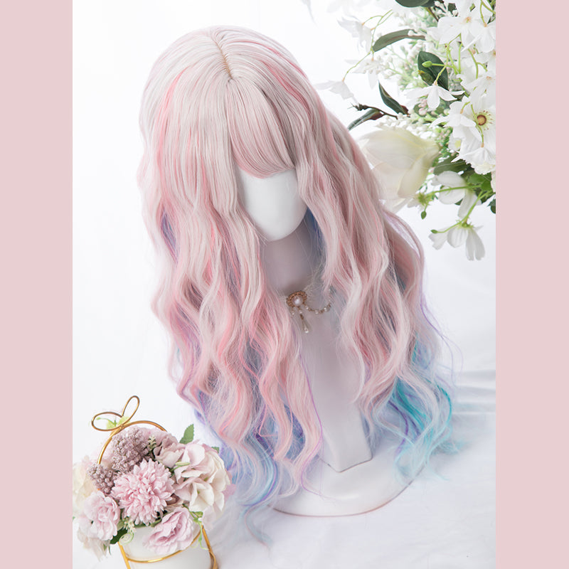 Mixed pink gradient wig KF81692