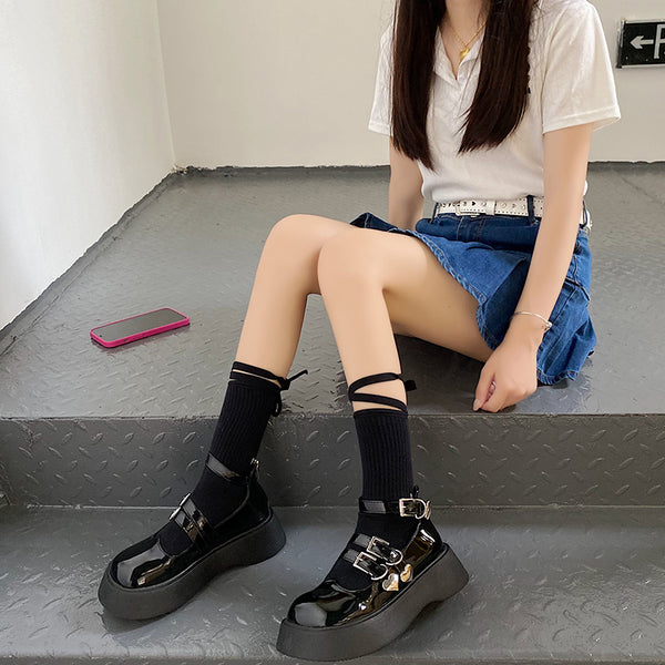 Punk platform shoes  KF82175