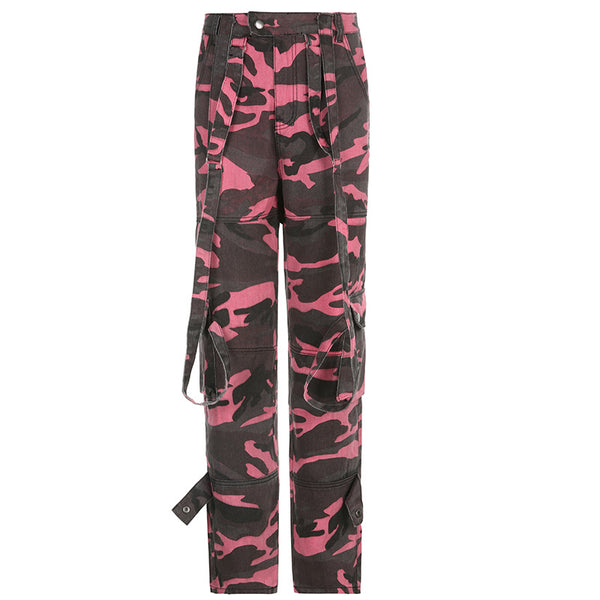 Harajuku Camouflage Cargo Pants  KF9938