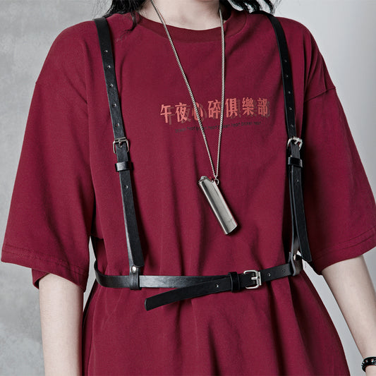 Metal PU belt strap KF81122