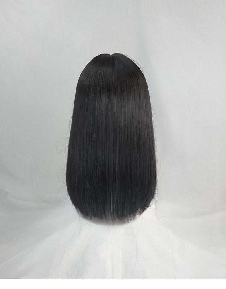 Harajuku Black Silver Wig KF81367