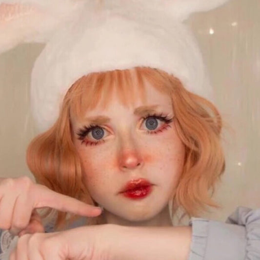 Golden short wig  KF82426