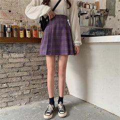 Korean plaid skirt KF81158