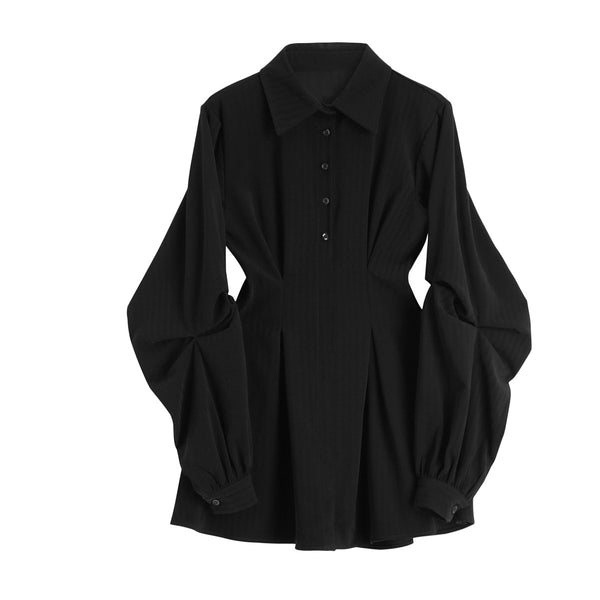 punk polo collar dress  KF83070
