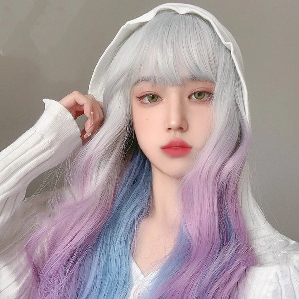 Long curly gradient wig KF82007