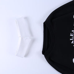 Black casual Sweatshirt KF81805