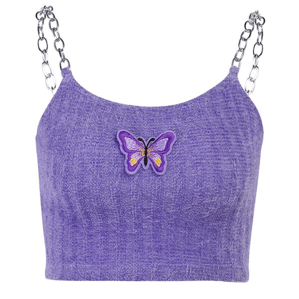 Butterfly embroidery sling KF81709