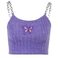 Butterfly embroidery sling KF81709
