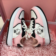 Kitty cute pink sneakers KF82570