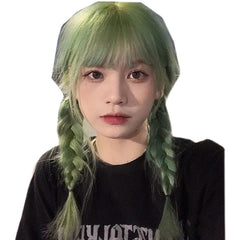 Green wig KF90445