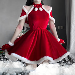 COSPLAY  Christmas suit （4-piece set+ socks） KF82452
