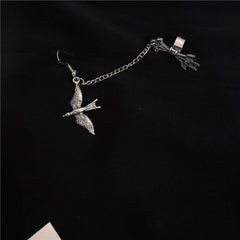 flying swallow one-piece earrings(one) KF50079