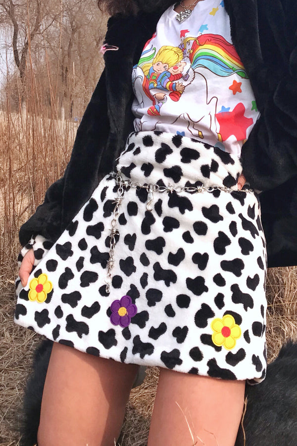 Flower cow skirt KF90547