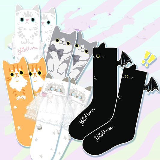 cat cotton socks  KF82755