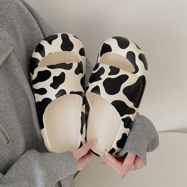 Leopard Cow Slippers KF82609