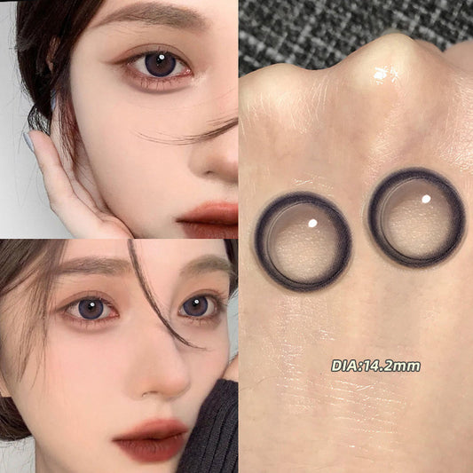 BLACK CONTACT LENSES (TWO PIECES) KF82773